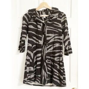 Andria Lieu Collection Animal Print Jacket Duster Sweater